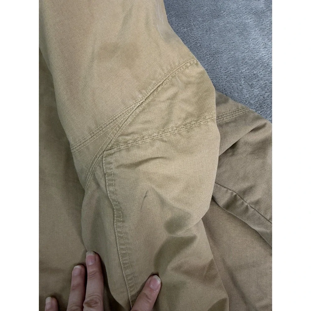L.L.Bean Full Zip Bomber Jacket Men's Size Large Tall Beige Workwear